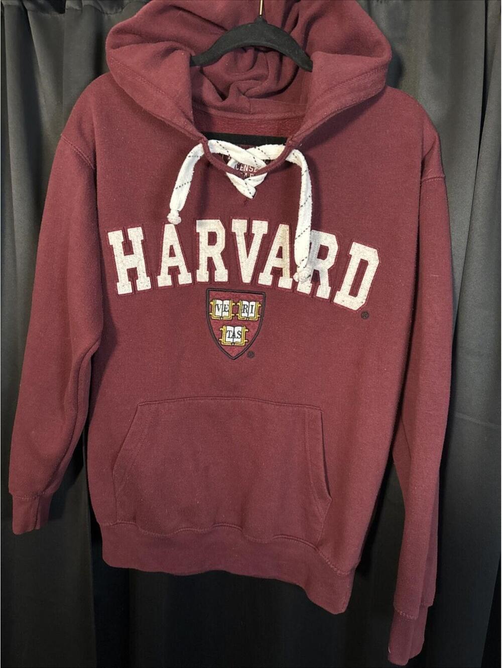 Harvard University Licensed Gear By Bay State Apparel Hoodie Sweatshirt Small
